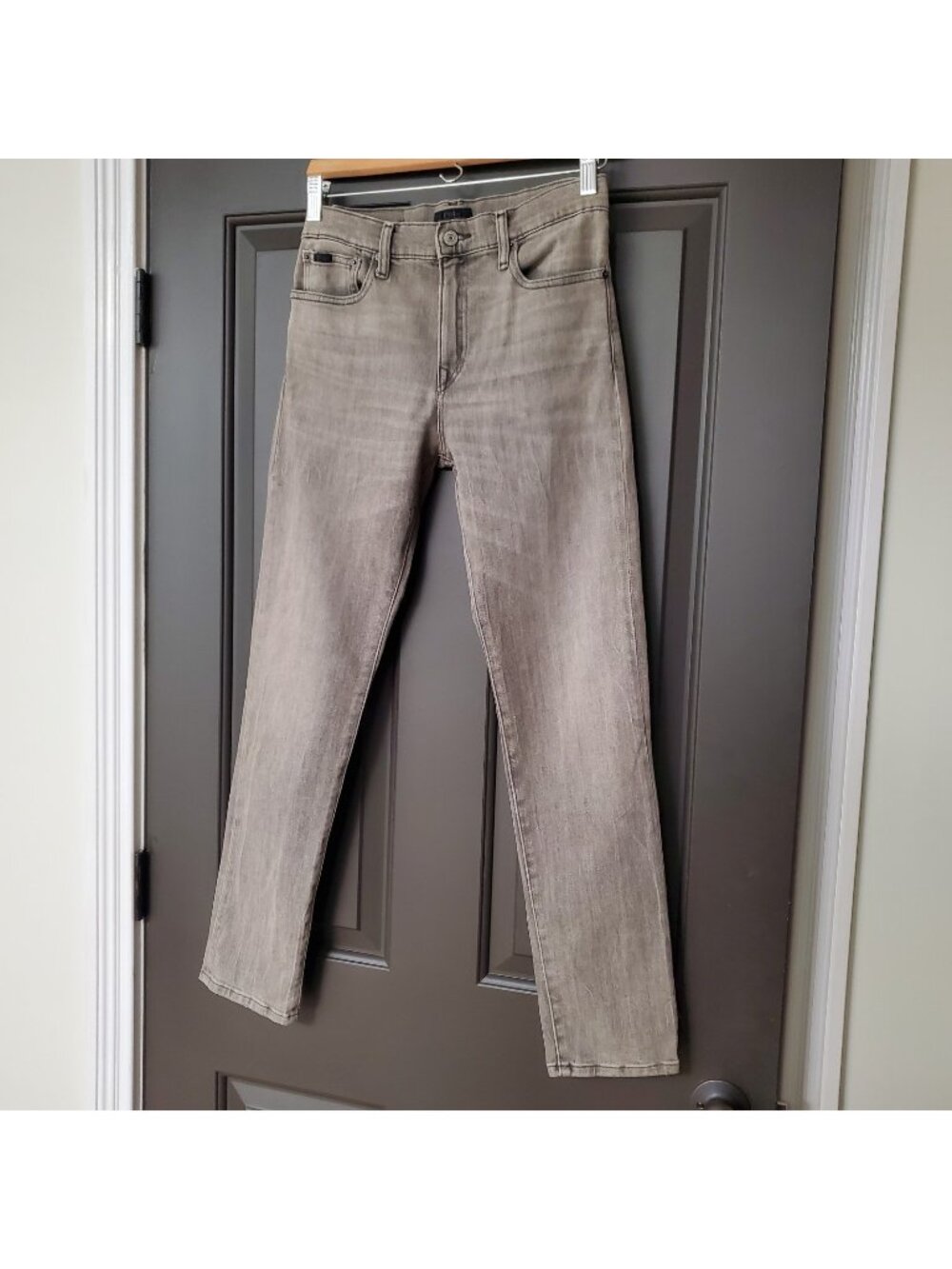 Polo Ralph Lauren Jeans 16 Big Boys Sullivan Slim Sadler Gray Wash Zip Fly Faded